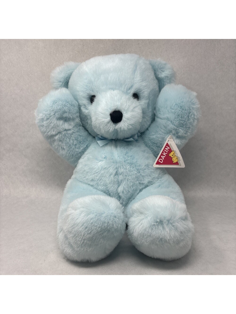 VTG Dakin Cuddles Teddy Bear BLUE Large 18" Plush 1979 NWT Retro Baby Boy Gift